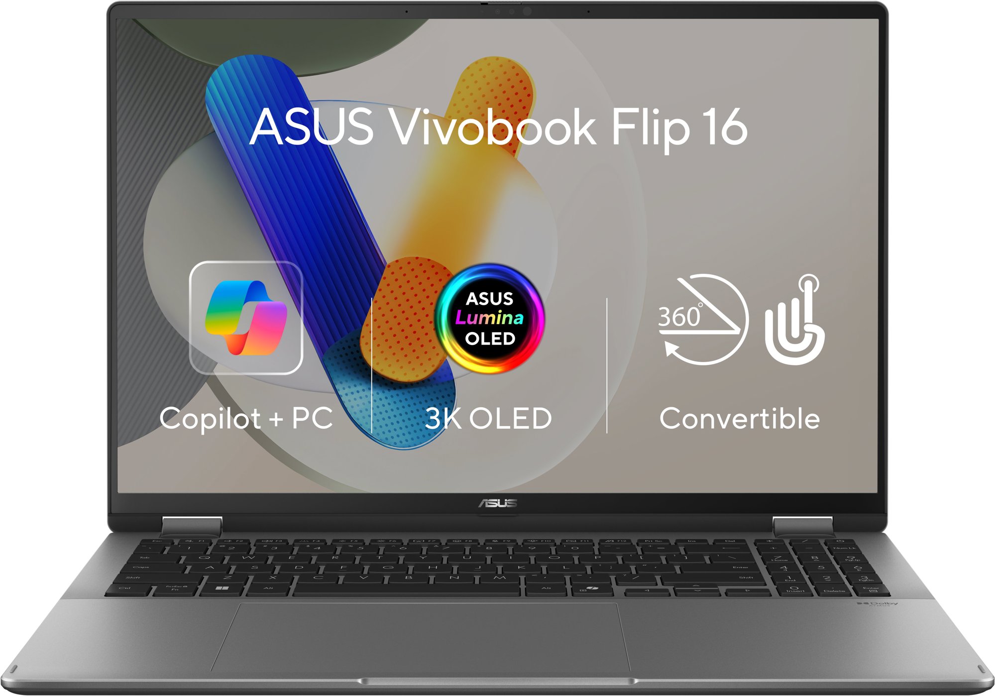 ASUS Vivobook 16 Flip TP3607SA-OLED035X Matte Gray kovový