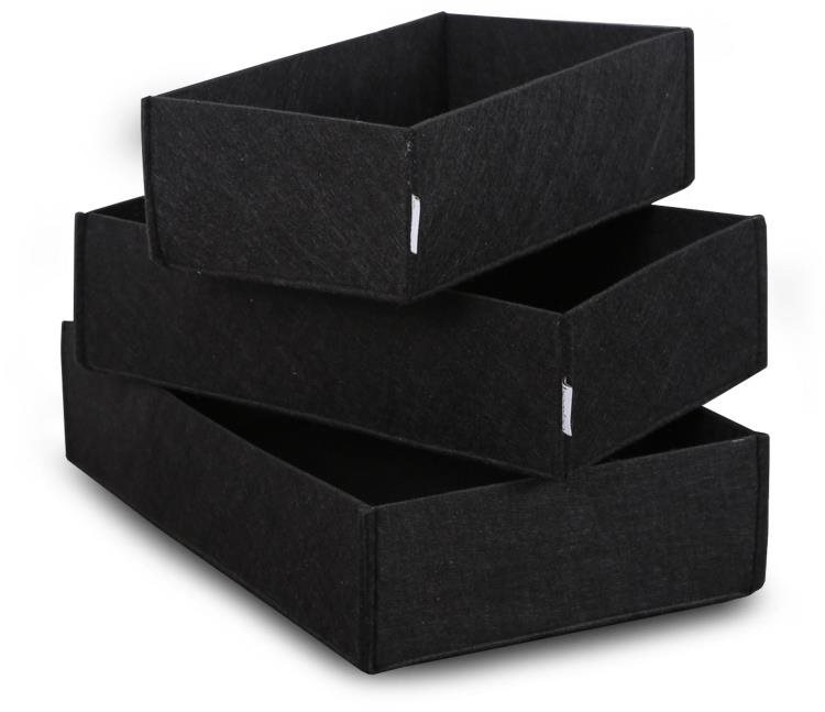 NEJLEVNĚJŠÍ NÁBYTEK Úložné boxy NN01189 - sada 3 ks