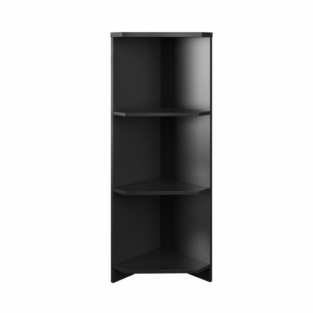 Nejlevnější nábytek Regál rohový nízký Nejby Gianni, černý