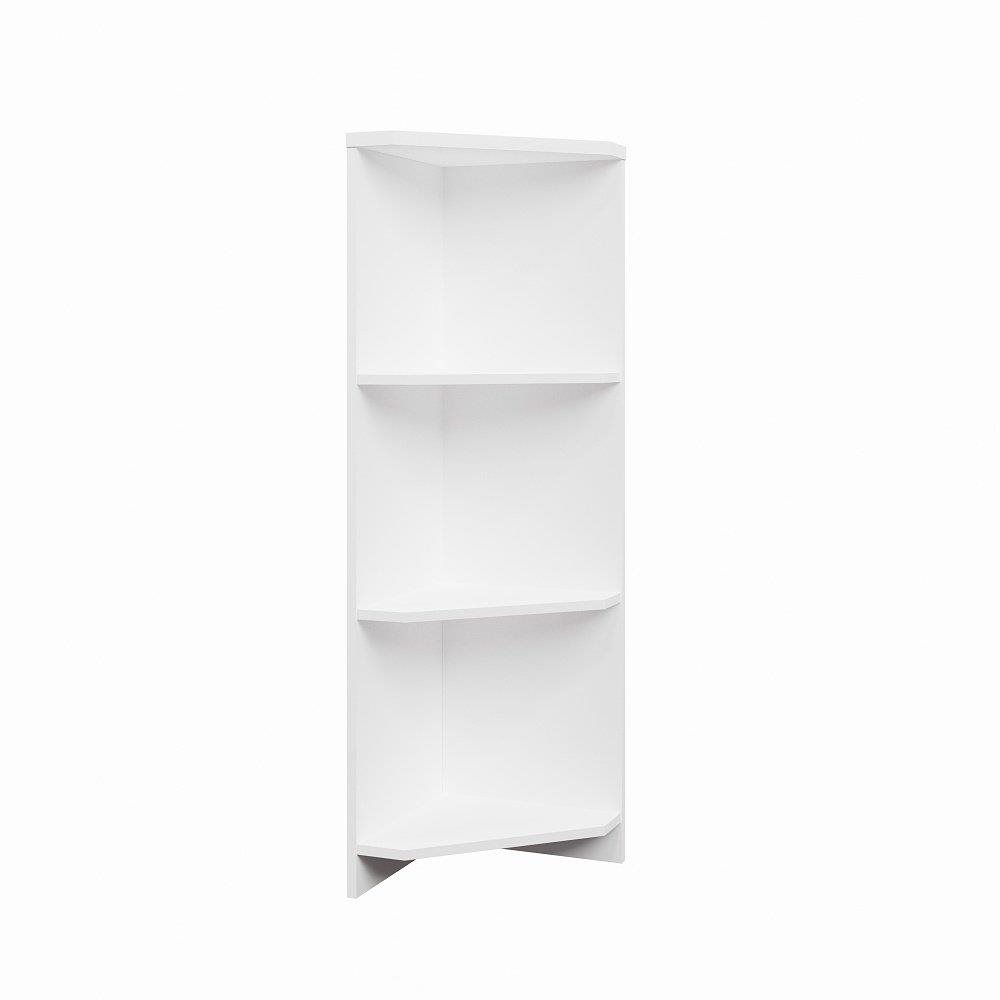 Nejlevnější nábytek Regál rohový nízký Nejby Gianni, bílý