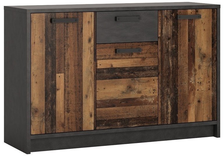 Nejlevnější nábytek Livana 3D1S Komoda, matera tmavá/old style