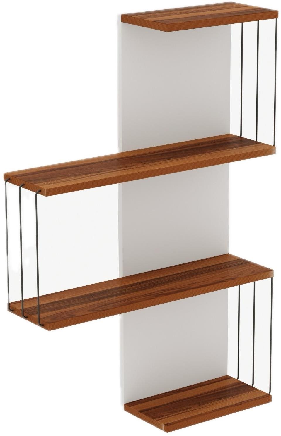 Nejlevnější nábytek Nástěnná police AMYTIS, borovice/bílá