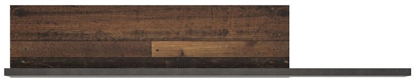 Nejlevnější nábytek Livana police, matera tmavá/old style