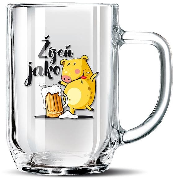 Nekupto Dárkový půllitr Žízeň jako prase