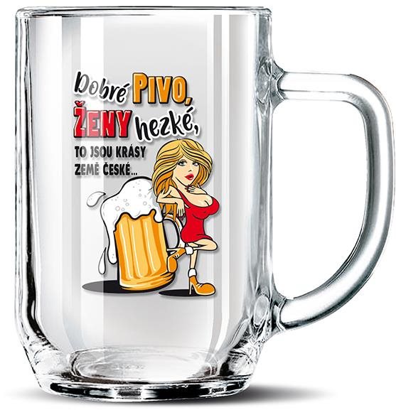 Nekupto Dárkový půllitr Dobré pivo, ženy hezké