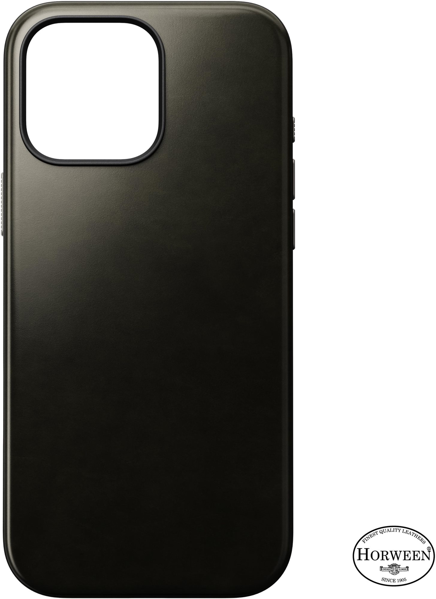 Nomad Modern Leather Case Green Chrome iPhone 16 Pro Max