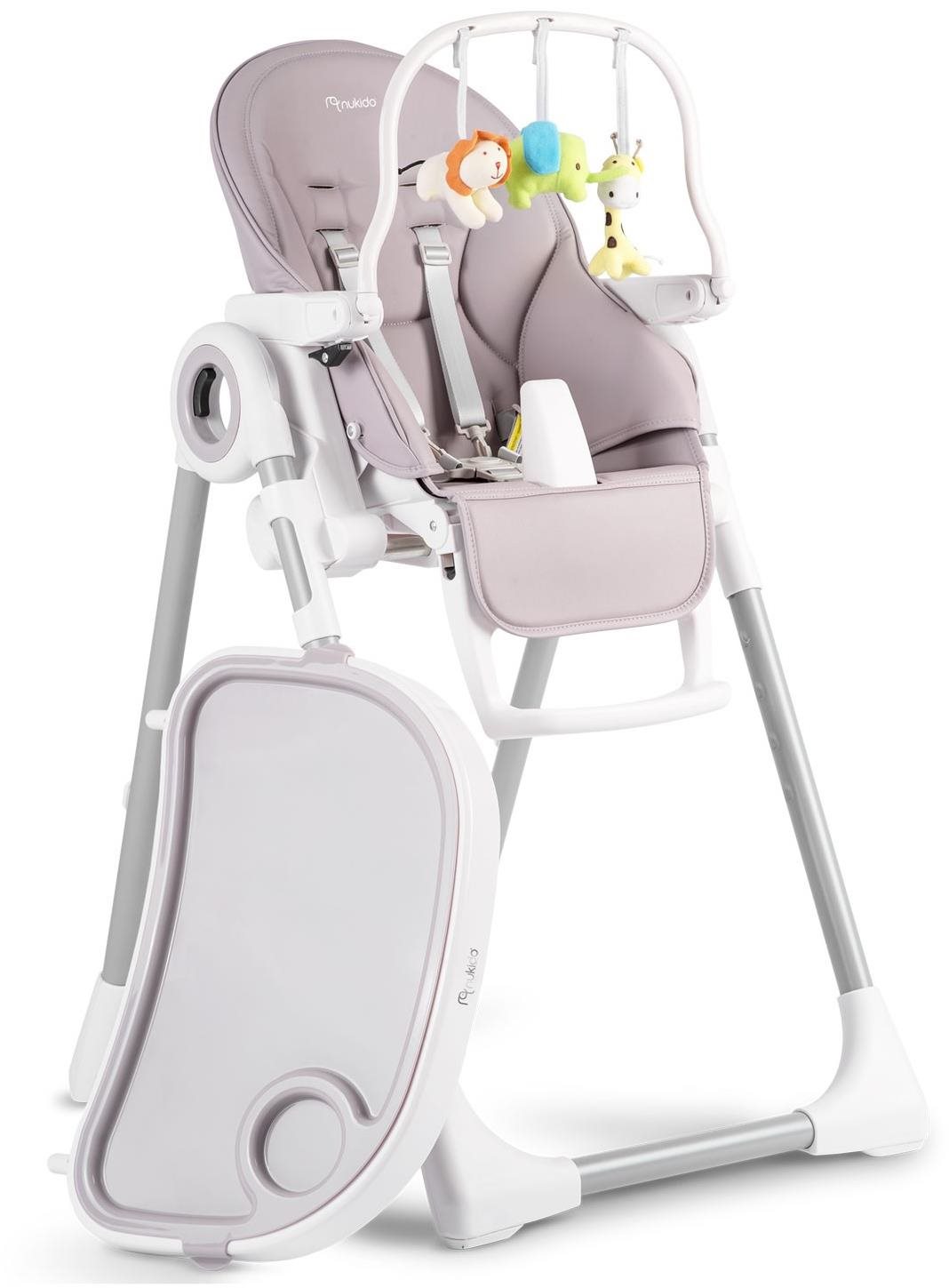 Nukido Belo Židlička se stolkem heather + hrazdička na hračky