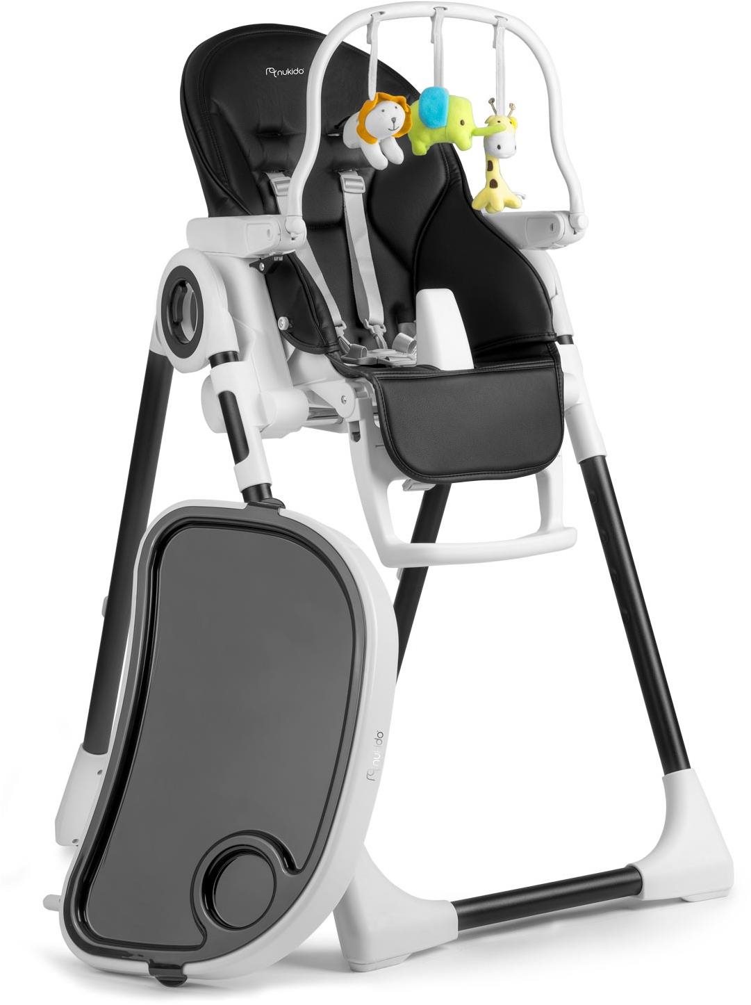 Nukido Belo Židlička se stolkem černá + hrazdička na hračky