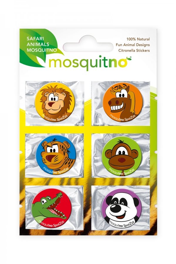 MosquitNo Samolepky SpotZzz Safari, (1 × 6 ks)