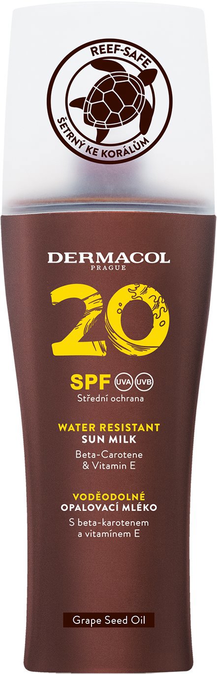 DERMACOL Sun Mléko na opalování SPF 20 200 ml