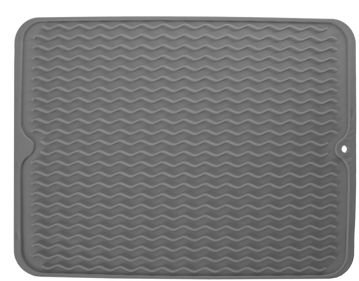 ORION Odkapávač 40 × 30,5 × 0,5 cm šedý, termopl. guma