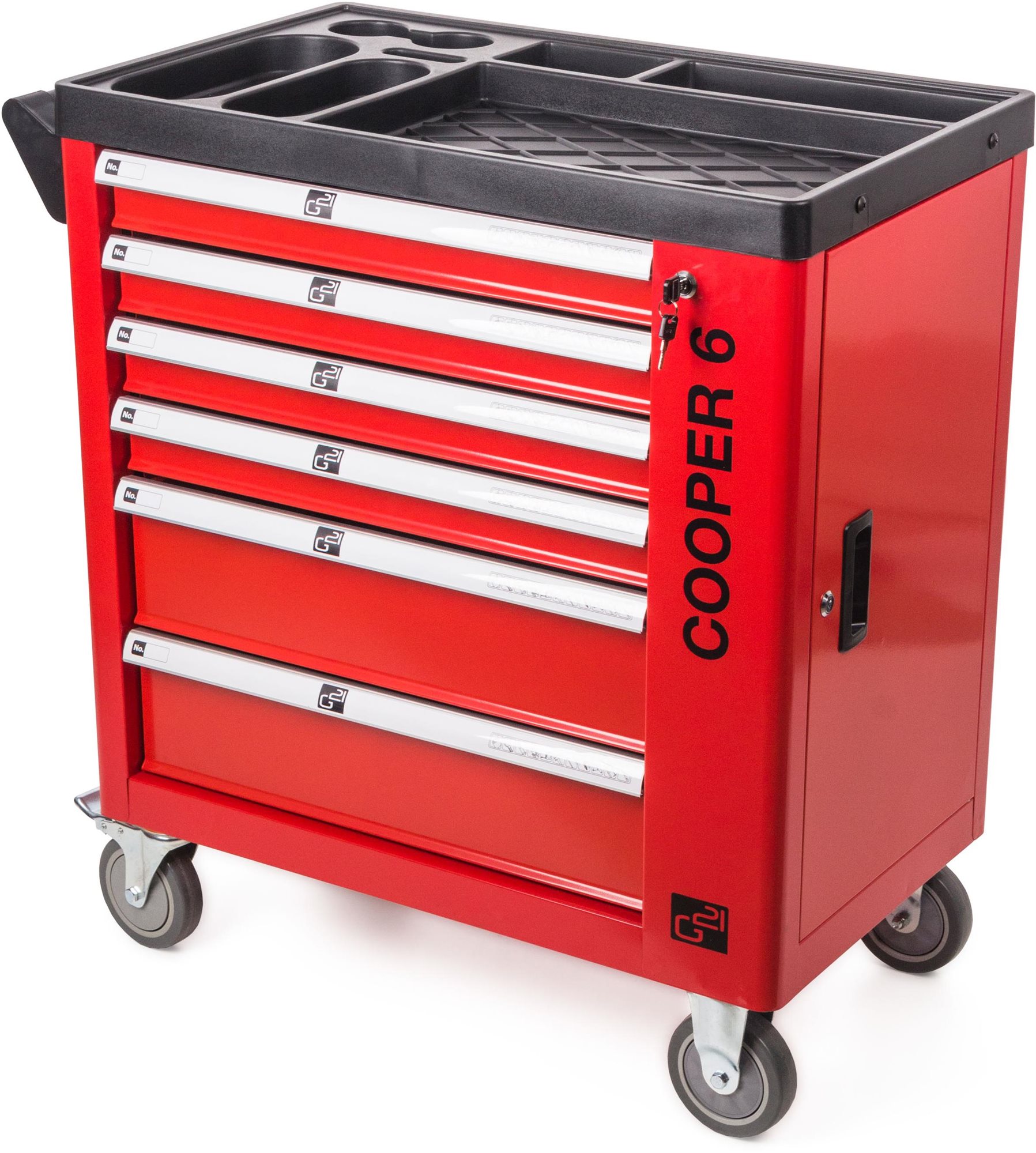 Dílenský vozík G21 Cooper 6 červený