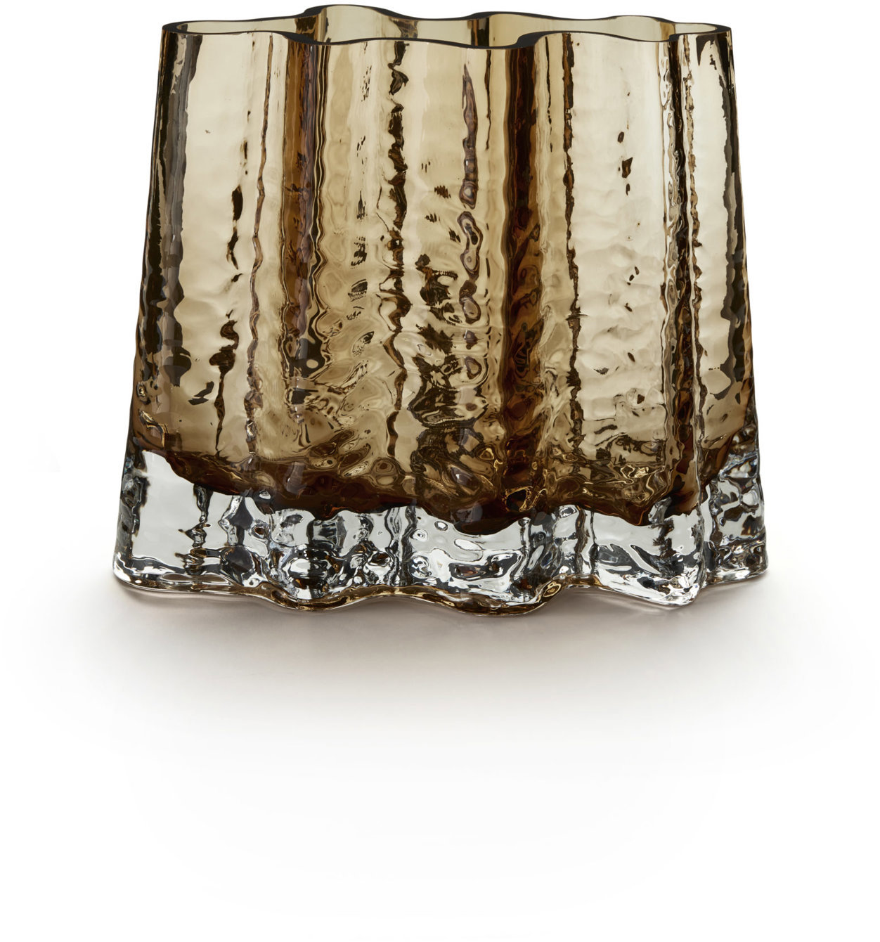 Cooee Široká váza Gry, 19 cm, koňaková