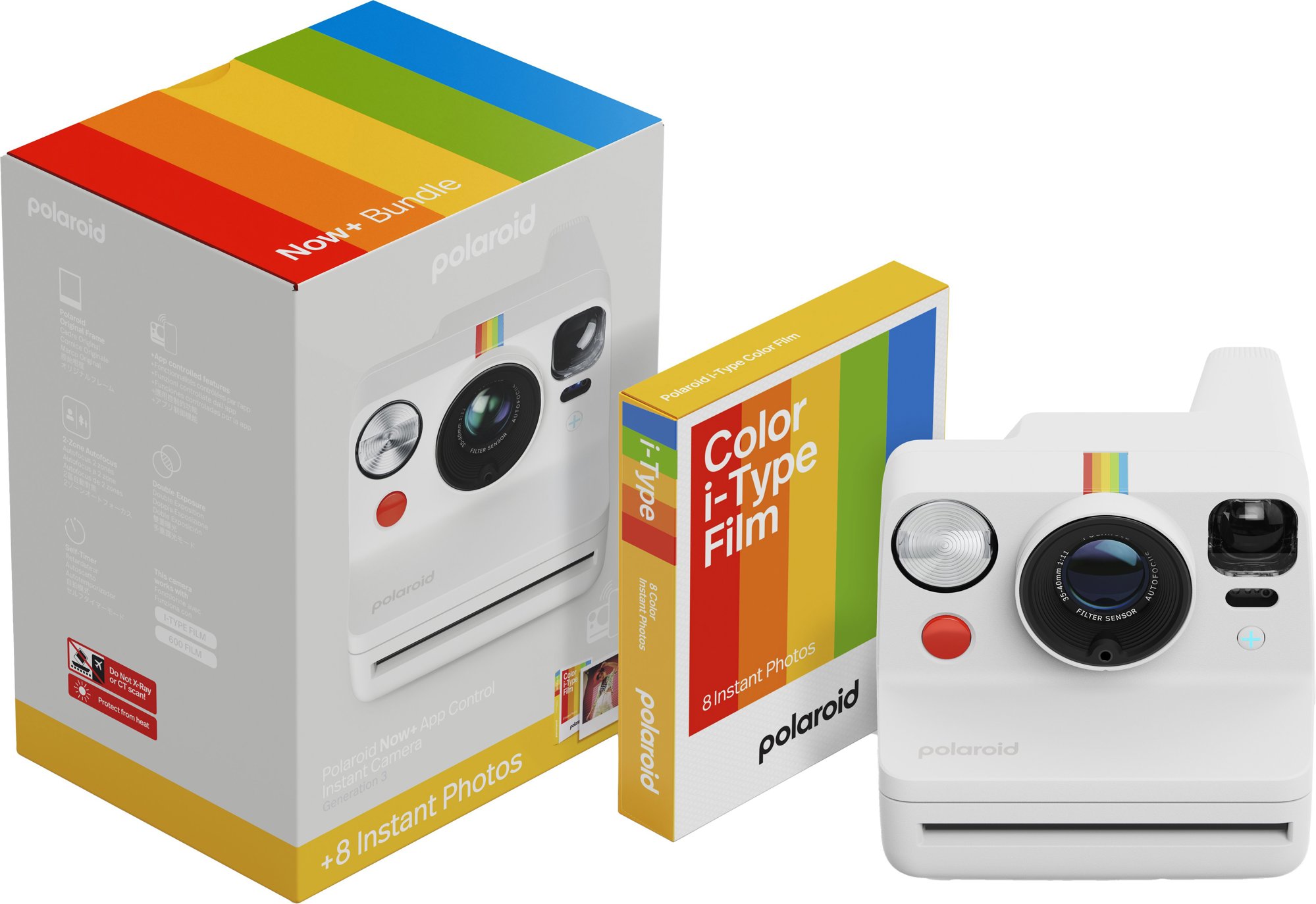 Polaroid Now+ Gen 3 White Sada s barevným filmem (8 fotografií)