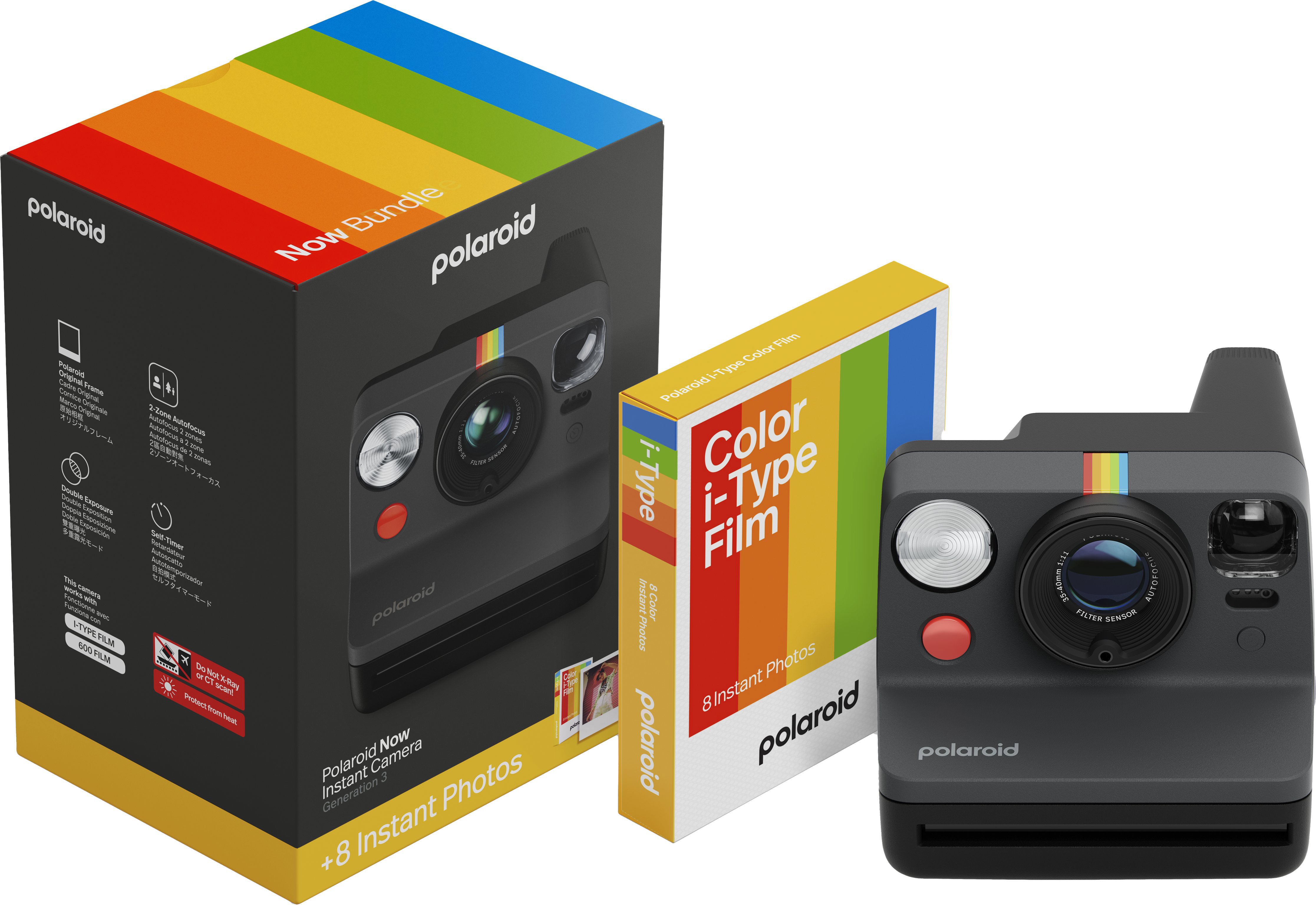 Polaroid Now Gen 3 Black Sada s barevným filmem (8 fotografií)