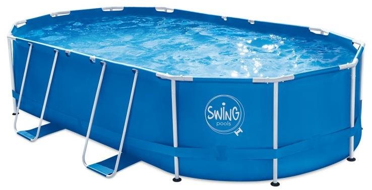 POLYGROUP Bazén s konstrukcí Swing, včetně příslušenství 4,88 × 3,05 × 1,07m