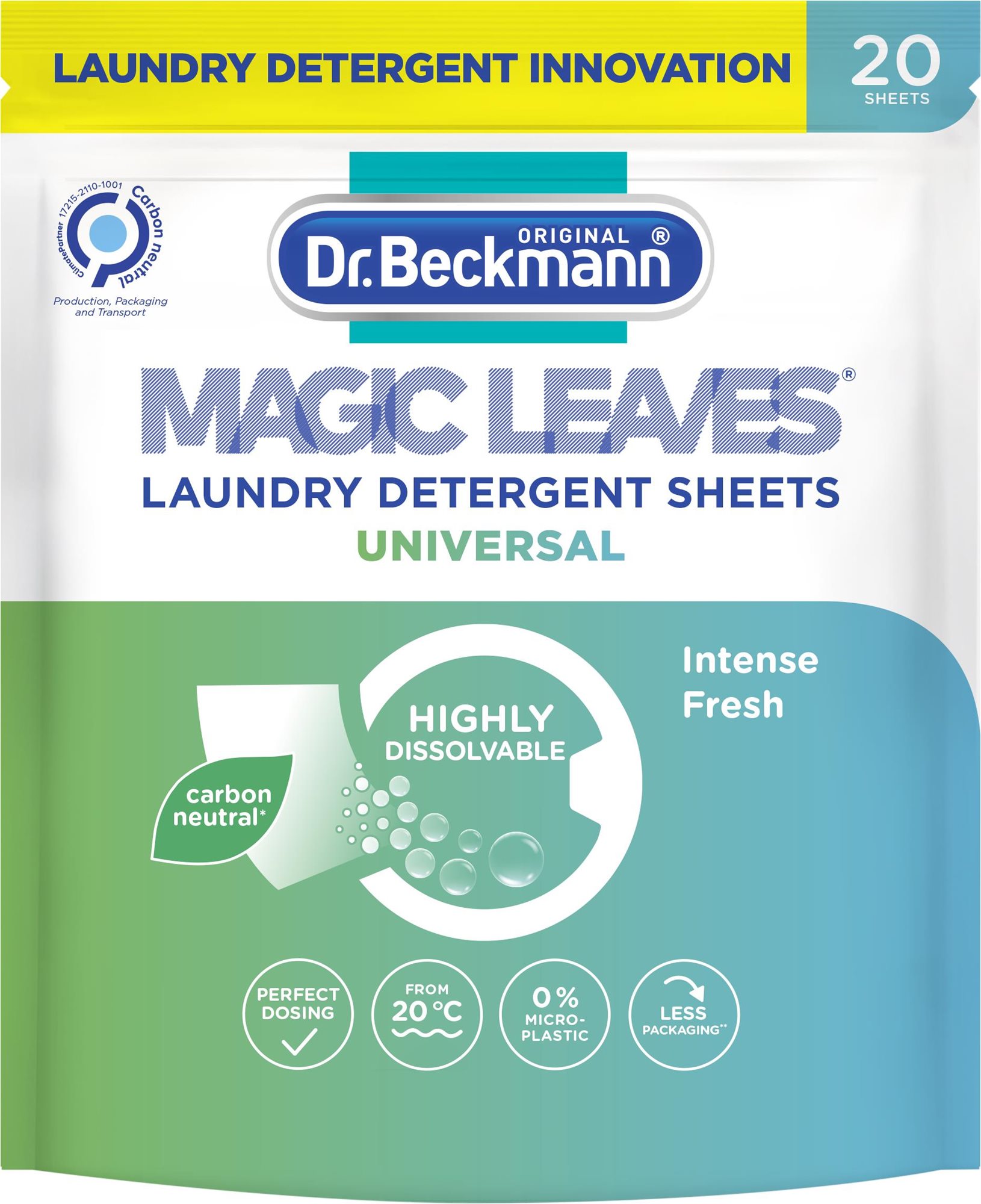 DR. BECKMANN Magic Leaves Universal ubrousky na praní 20 ks