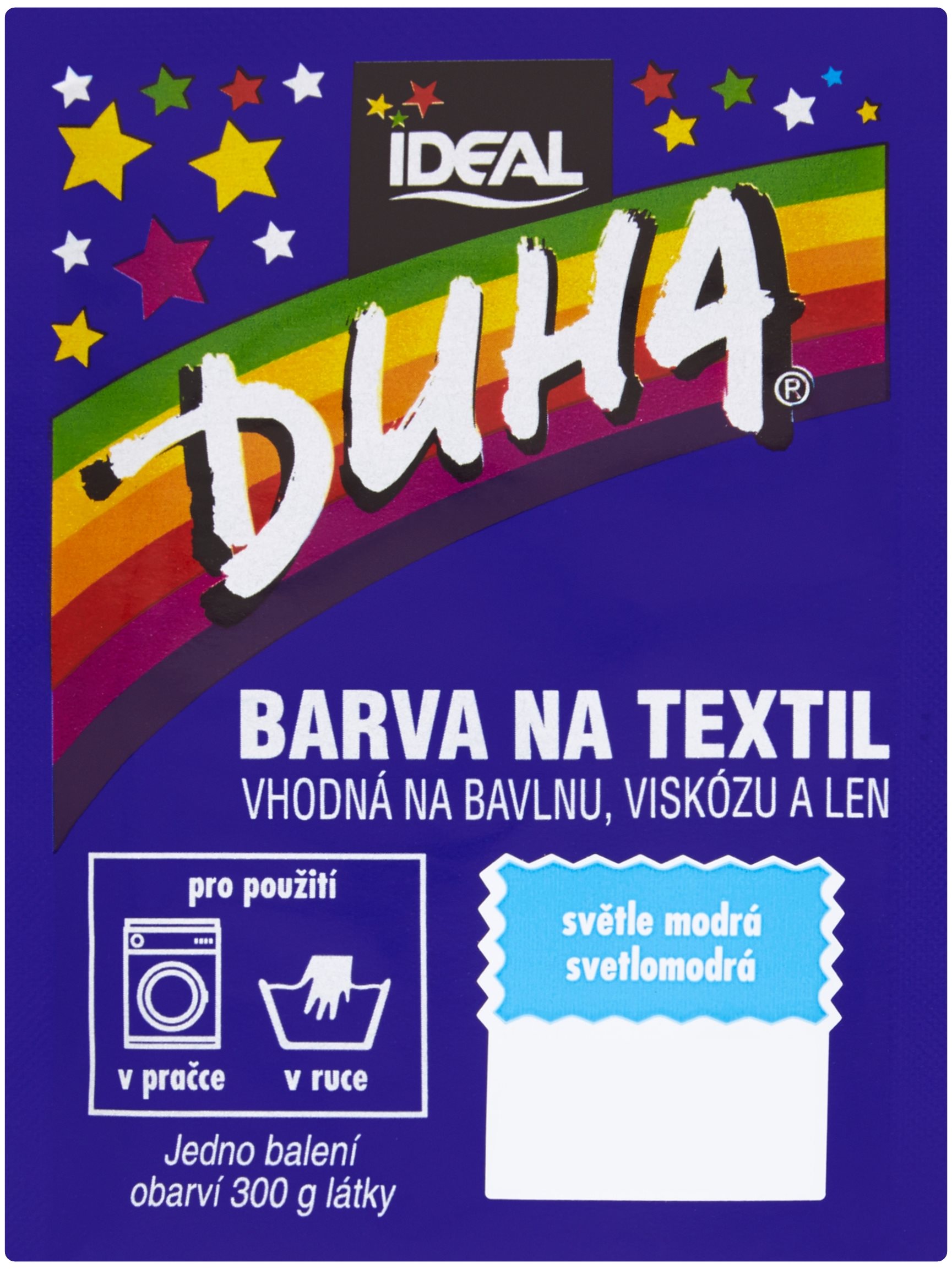 DUHA barva na textil světle modrá 15 g
