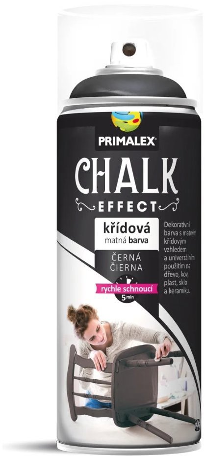 Primalex Sprej křídová MAT černá 400 ml