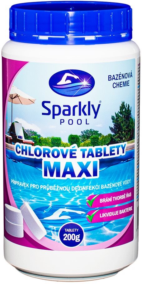 Sparkly POOL Tablety do bazénu chlorové MAXI 1 kg