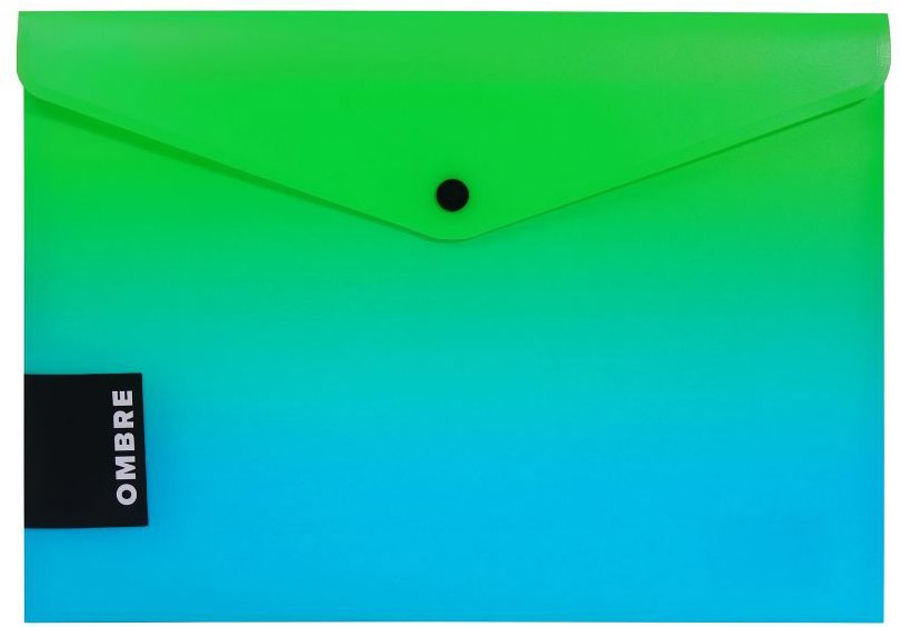 KARTON P+P OMBRE psaníčko s drukem A4, zelené