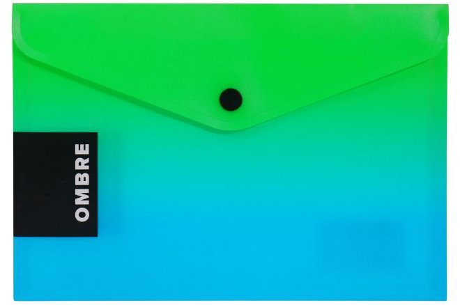 KARTON P+P OMBRE psaníčko s drukem A5, zelené