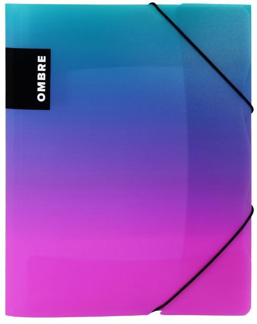 KARTON P+P OMBRE sloha s gumou A4 PP, růžová