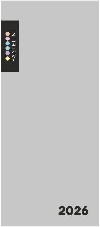 KARTON P+P PASTELINI PVC měsíční 2026, šedý