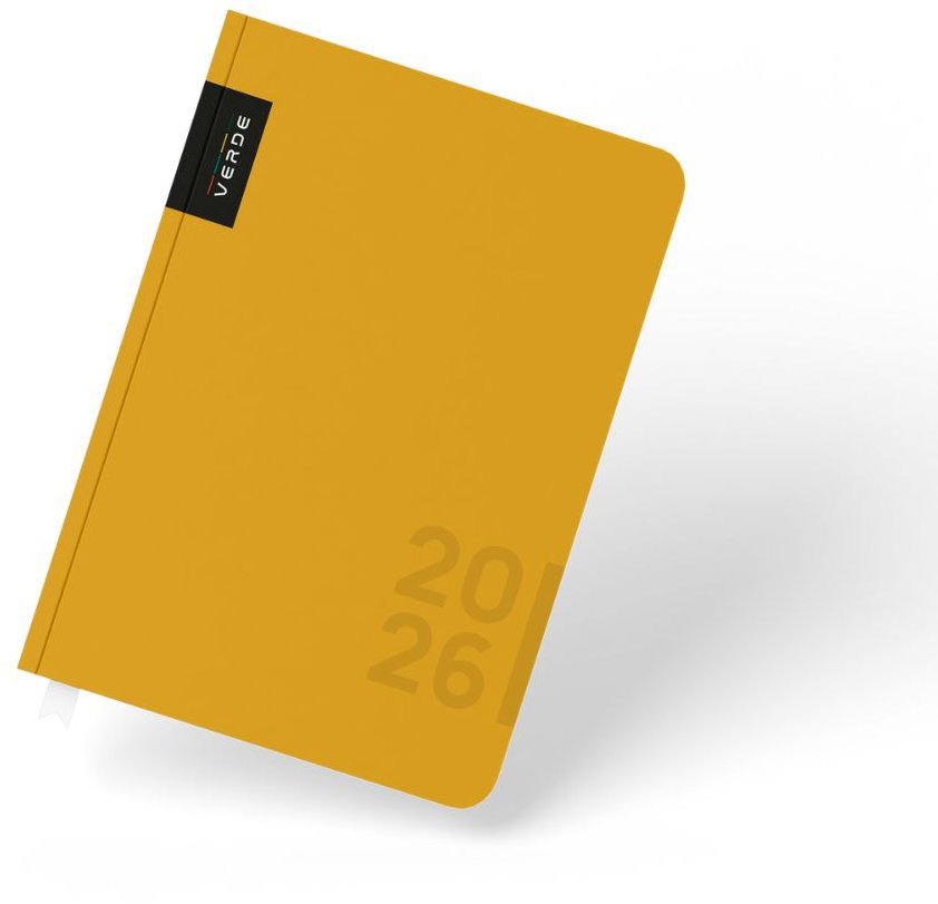 KARTON P+P VERDE A5 denní 2026, hořčice