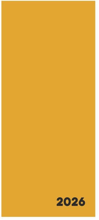 KARTON P+P VERDE PVC měsíční 2026, hořčice