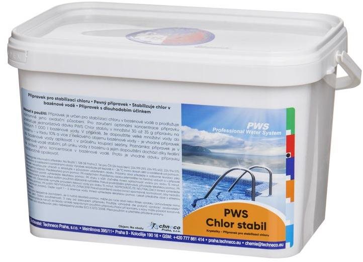 PWS Chlor stabil pro stabilizaci chloru v bazénu 3 kg