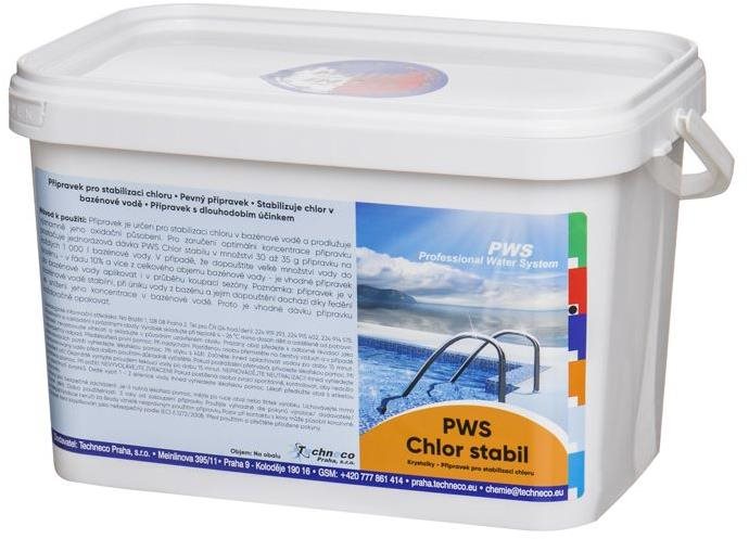 PWS Chlor stabil pro stabilizaci chloru v bazénu 5 kg