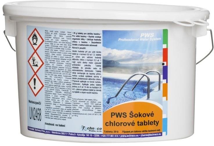 PWS Rychlorozpustné tablety do bazénu 20 g 5 kg