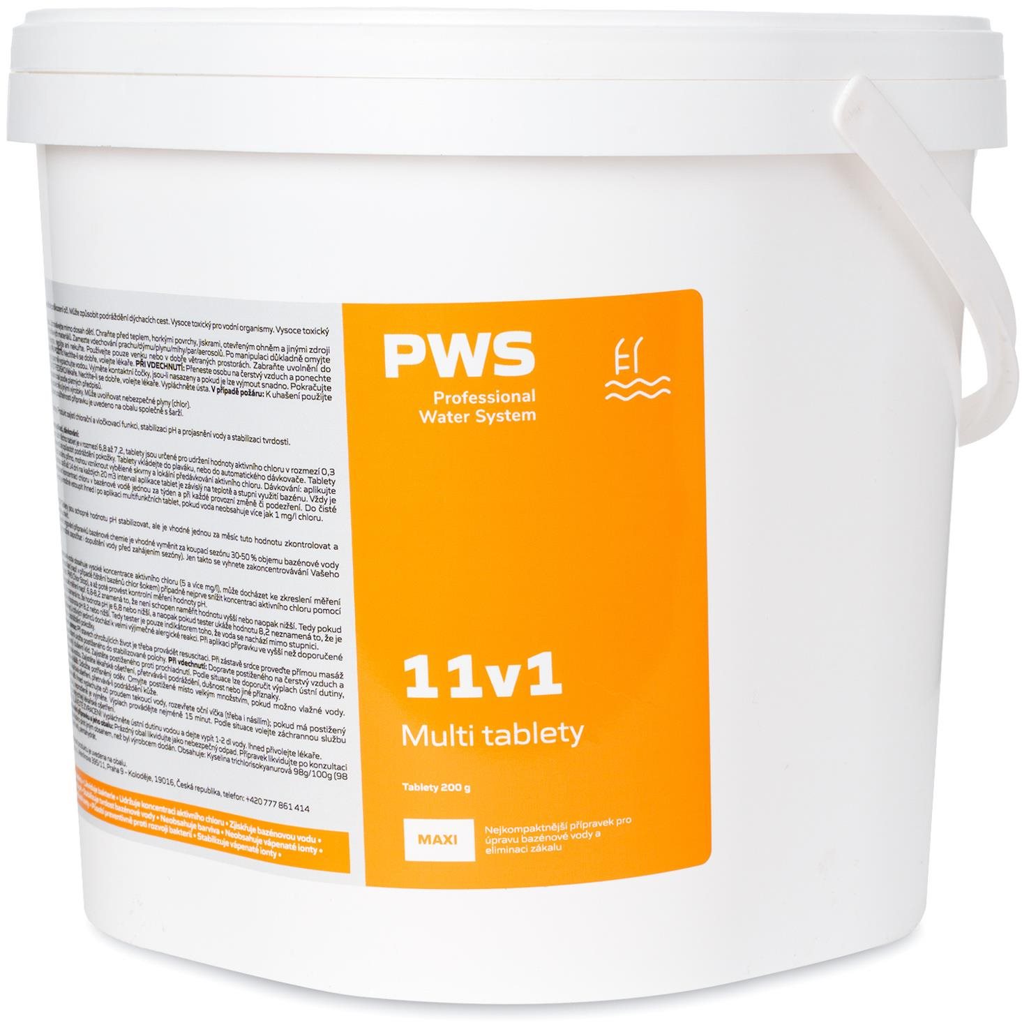 PWS - Professional Water Systém Multi tablety 11v1 MAXI EKO 3 kg