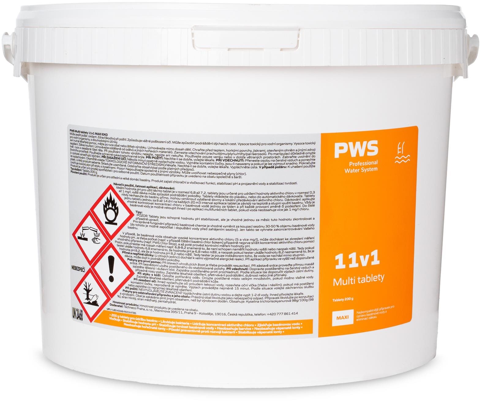 PWS - Professional Water Systém Multi tablety 11v1 MAXI EKO 40 kg