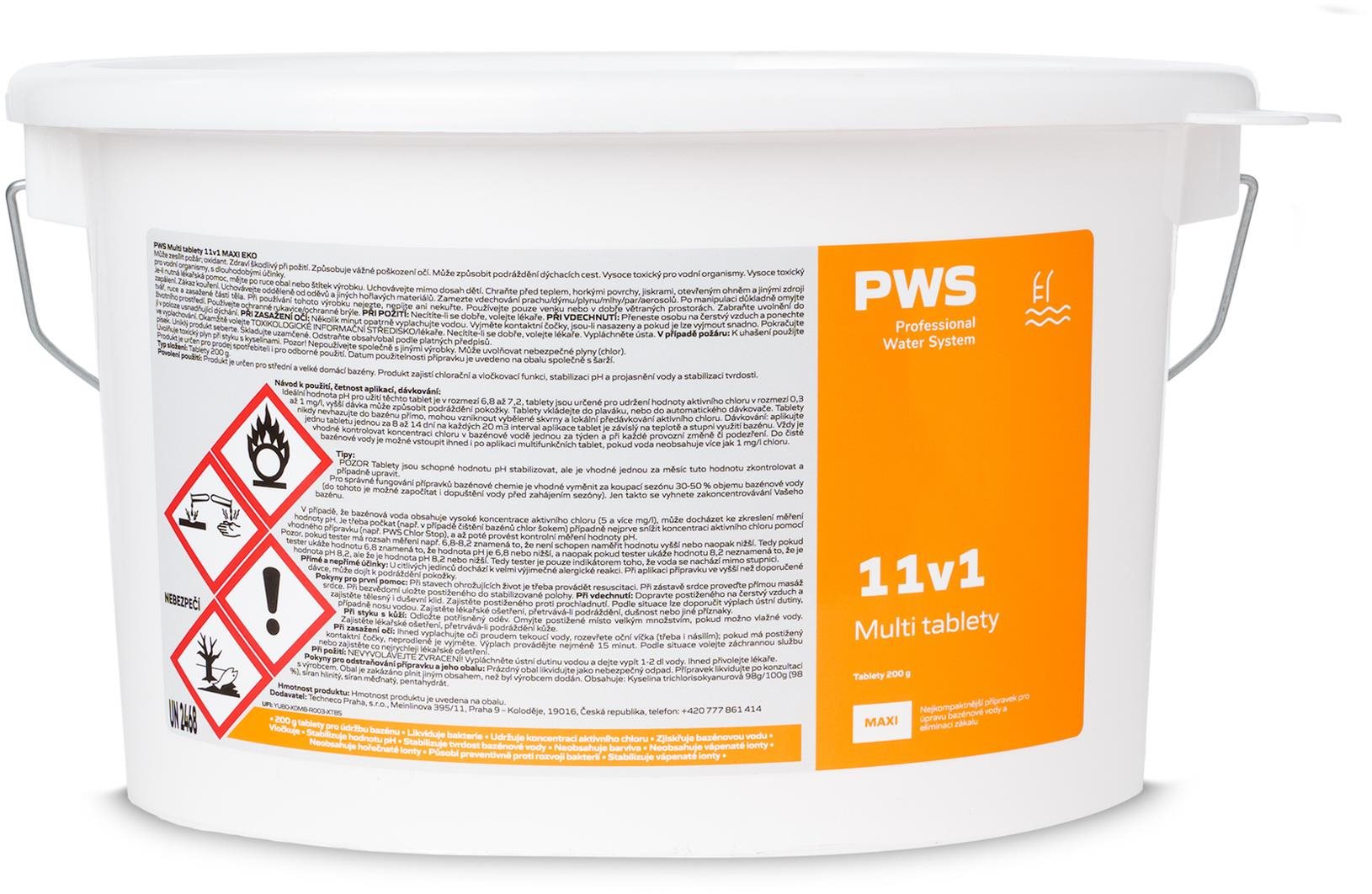 PWS - Professional Water Systém Multi tablety 11v1 MAXI EKO 5 kg