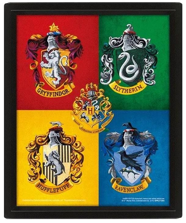 Harry Potter: Colorful Crest - 3D obraz
