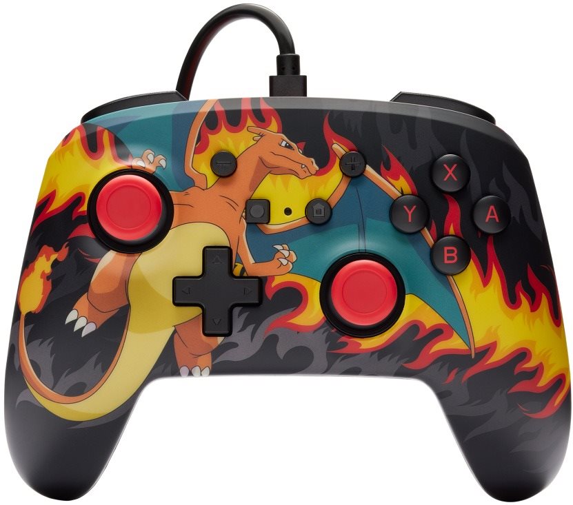 PowerA Enhanced Wired Controller for Nintendo Switch - Pokémon Charizard Firestorm