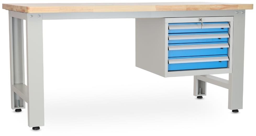 Rauman pracovní stůl Solid OAK-04, délka 180 cm, závěsný box, dub