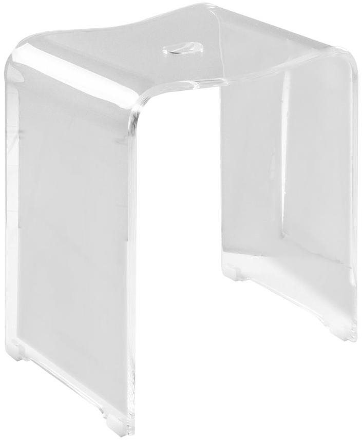 Ridder TRENDY koupelnová stolička 40 × 48 × 27,5 cm, čirá, A211100