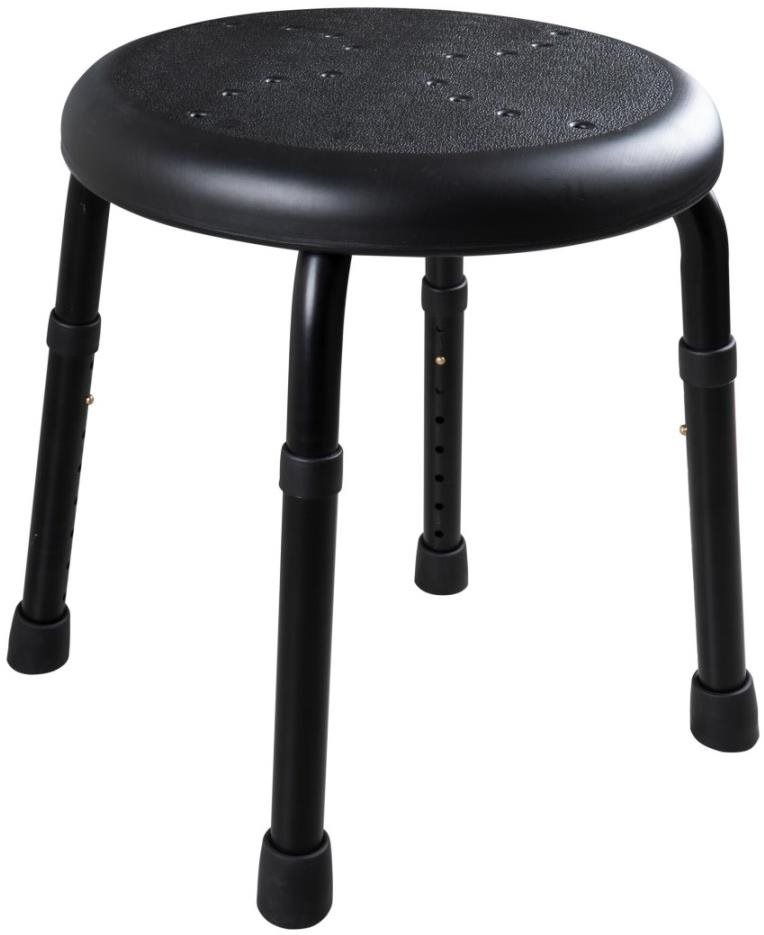 Ridder Stolička s nastavitelnou výškou, matná černá, nosnost 150 kg, A170110
