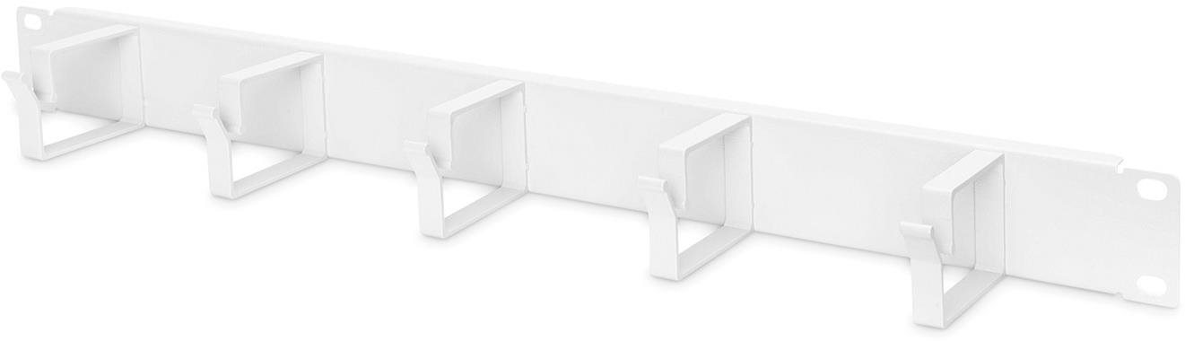 Roline 19" vyvazovací panel 1U, 5 × kovový třmen "G" 40 × 60, šedý