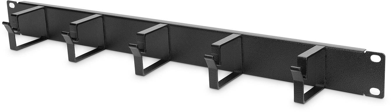 Roline 19" vyvazovací panel 1U, 5 × kovový třmen "G" 40 × 60, černý