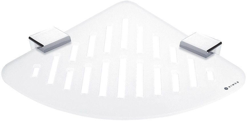 Nimco Police do koupelny a sprchy rohová – plexisklo kov Kibo Ki-X212-26