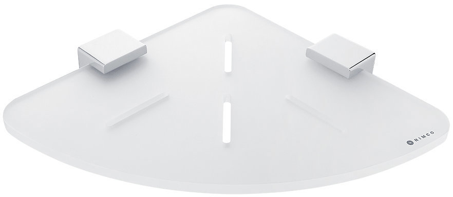 Nimco Police do koupelny a sprchy rohová – plexisklo kov Kibo Ki-X208-26