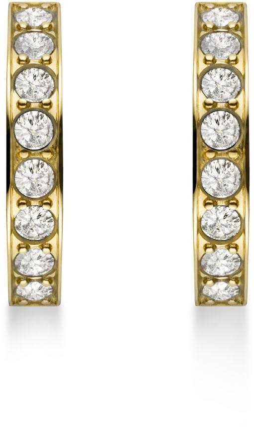 Rosefield Crystal Hoops Gold 16 mm, JECHG-J571