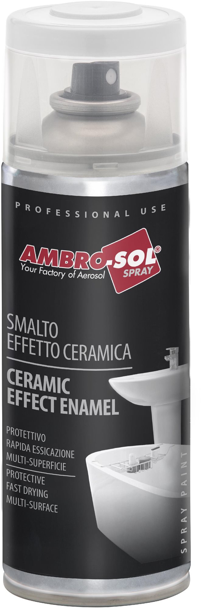 AMBRO-SOL Opravná bílá barva ve spreji na keramiku a smaltované povrchy 400 ml