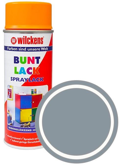 Wilckens Syntetická vrchní barva ve spreji pololesk 400 ml šedá, WI.16170100140