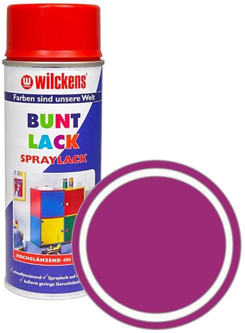 Wilckens Syntetická vrchní barva ve spreji vysoký lesk 400 ml fialová, WI.16040600140