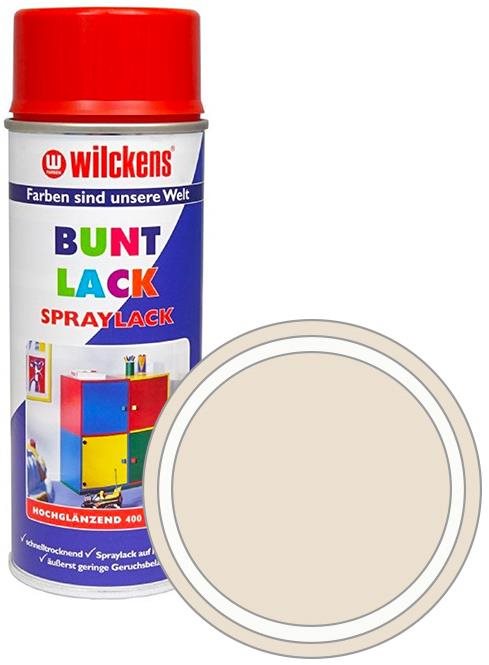 Wilckens Syntetická vrchní barva ve spreji vysoký lesk 400 ml bílá, WI.16090100140